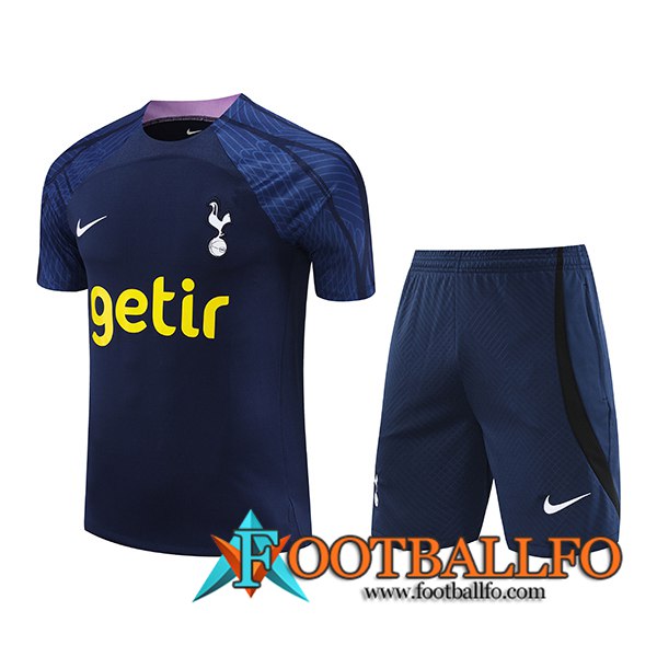 Camiseta Entrenamiento + Cortos Tottenham Hotspur Azul marino 2023/2024 -02