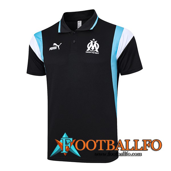Camiseta Polo Marsella Negro 2023/2024