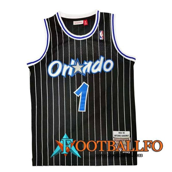 Camisetas De Futbol Orlando Magic (HARDAWAY #1) 2023/24 Negro -02