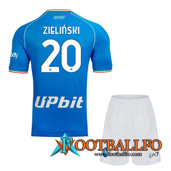Camisetas De Futbol SSC Napoli (ZIELINSKI #20) Ninos 2023/2024 Primera