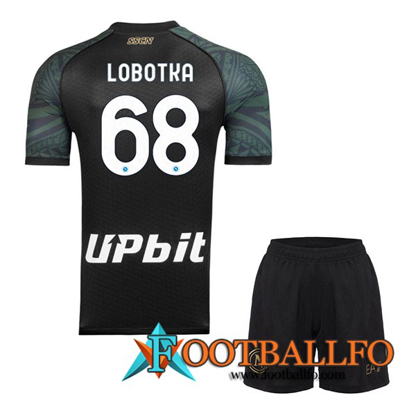 Camisetas De Futbol SSC Napoli (LOBOTKA #68) Ninos 2023/2024 Tercera