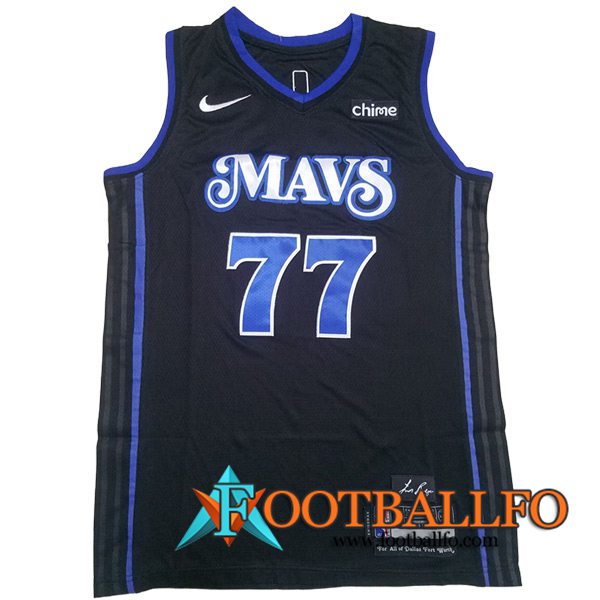 Camisetas De Futbol Dallas Mavericks (DONCIC #77) 2023/24 Azul Oscuro