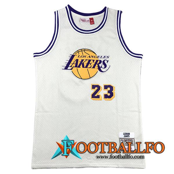 Camisetas De Futbol Los Angeles Lakers (JAMES #23) 2023/24 Blanco -03