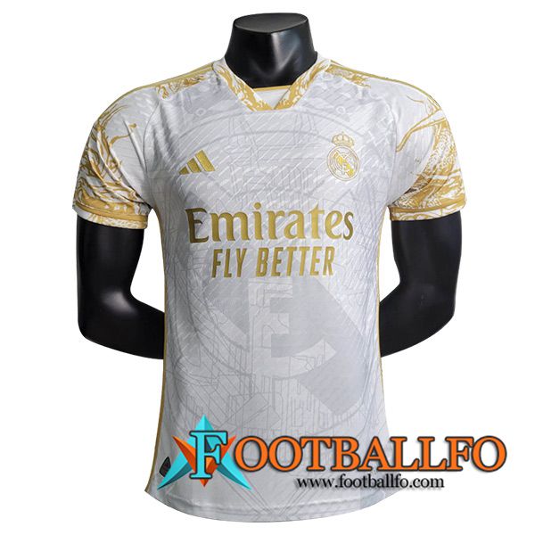 Camisetas De Futbol Real Madrid Special Edition Blanco/Amarillo 2023/2024