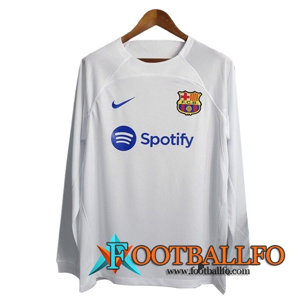 Camisetas De Futbol FC Barcelona Segunda Manga Largas 2023/2024