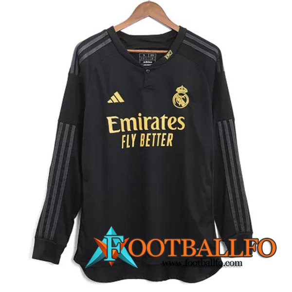 Camisetas De Futbol Real Madrid Tercera Manga Largas 2023/2024