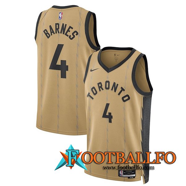 Camisetas De Futbol Toronto Raptors (BARNES #4) 2023/24 Marrón