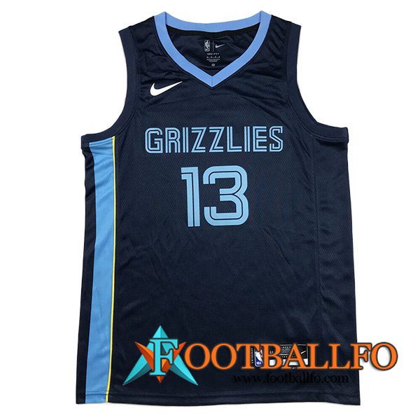 Camisetas De Futbol Memphis Grizzlies (JACKSON JR. #13) 2023/24 Azul Oscuro
