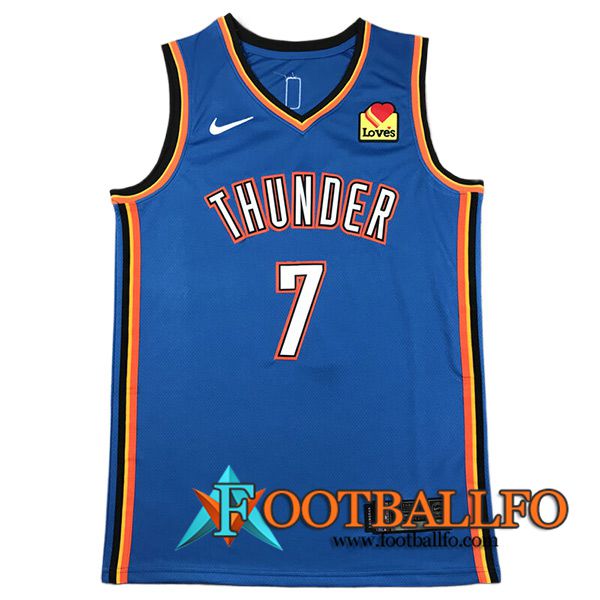Camisetas De Futbol Oklahoma City Thunder (HOLMGREN #7) 2023/24 Azul