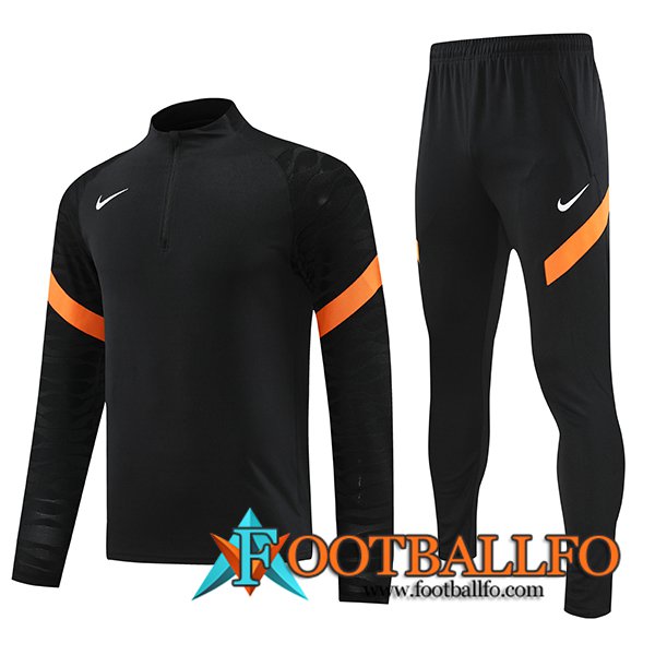 Chandal Equipos De Futbol Nike Negro/Naranja 2023/2024