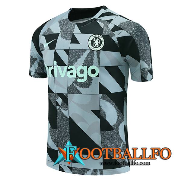 Camiseta Entrenamiento FC Chelsea Verde/Negro/Gris 2023/2024