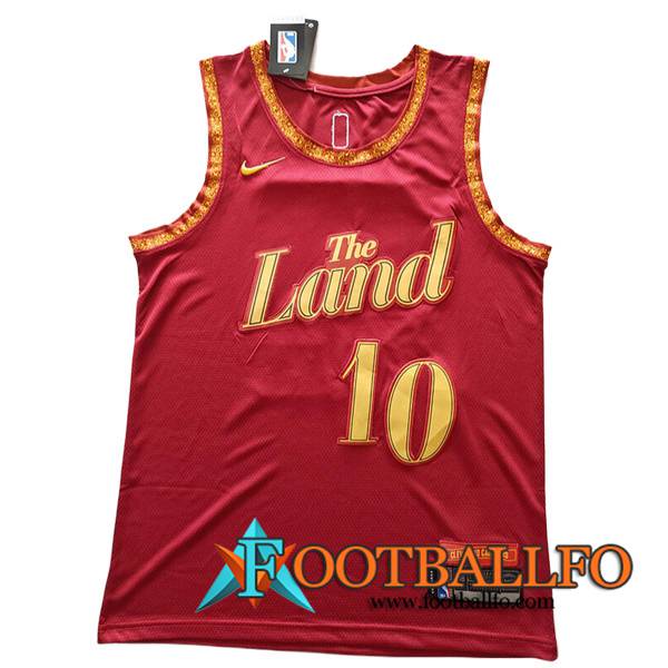 Camisetas Cleveland Cavaliers (GARLAND #10) 2023/24 Rojo/Amarillo