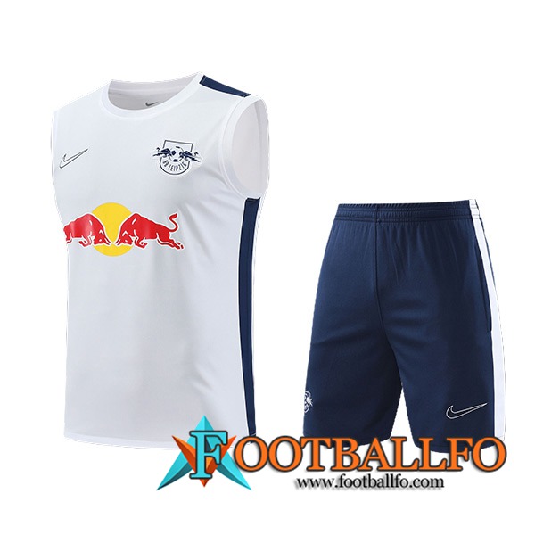 Camiseta Entrenamiento sin mangas + Cortos RB Leipzig Blanco/Azul 2023/2024