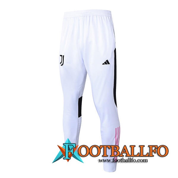 Pantalon Entrenamiento Juventus Blanco/Negro/Rosa 2023/2024