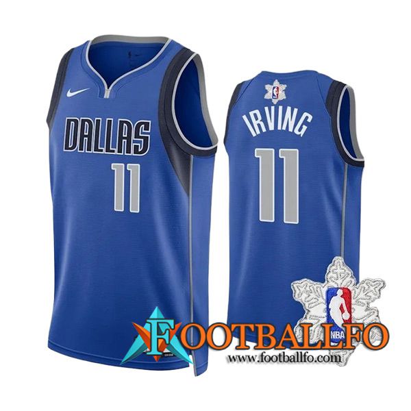 Camisetas Dallas Mavericks (IRVING #11) 2023/24 Azul/Gris