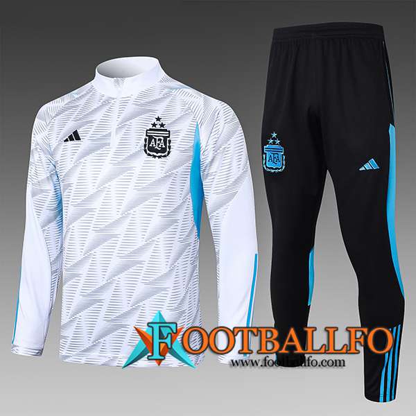 Chandal Equipos De Futbol Argentina Ninos Blanco/Gris/Azul/Negro 2023/2024 -02