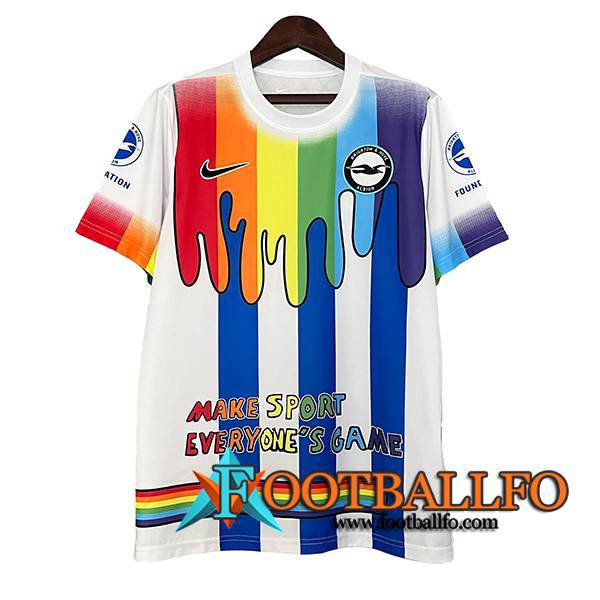Camiseta Entrenamiento Brighton Blanco/Azul/Rojo 2024/2025