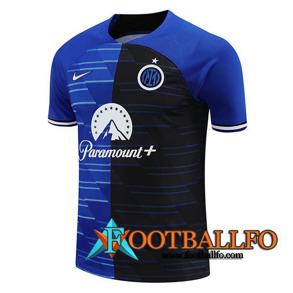 Camiseta Entrenamiento Inter Milan Azul/Negro 2024/2025