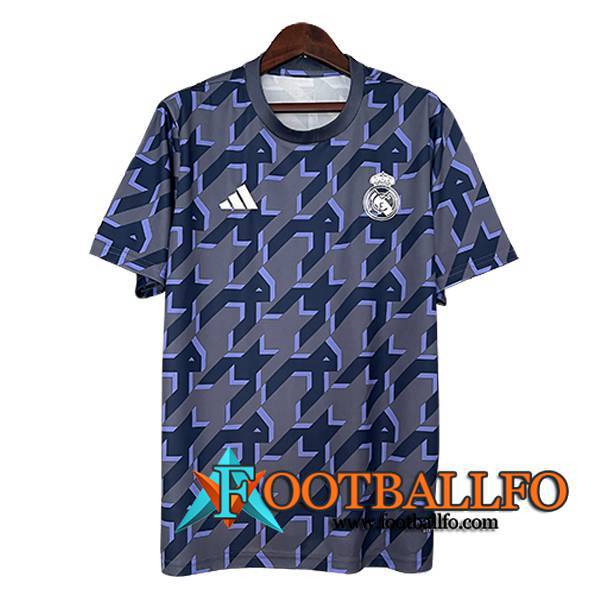 Camiseta Entrenamiento Real Madrid Gris/Azul/Violeta 2024/2025