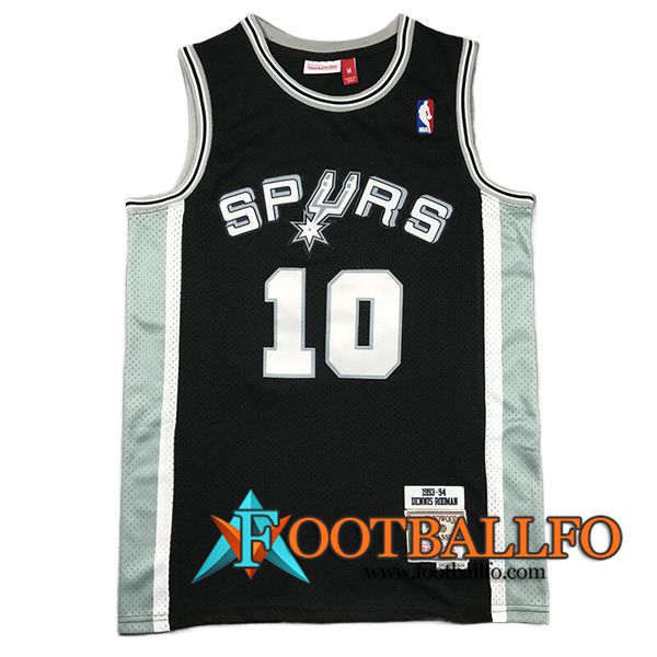 Camisetas San Antonio Spurs (ROOMAN #10) 2024/25 Negro/Blanco/Verde