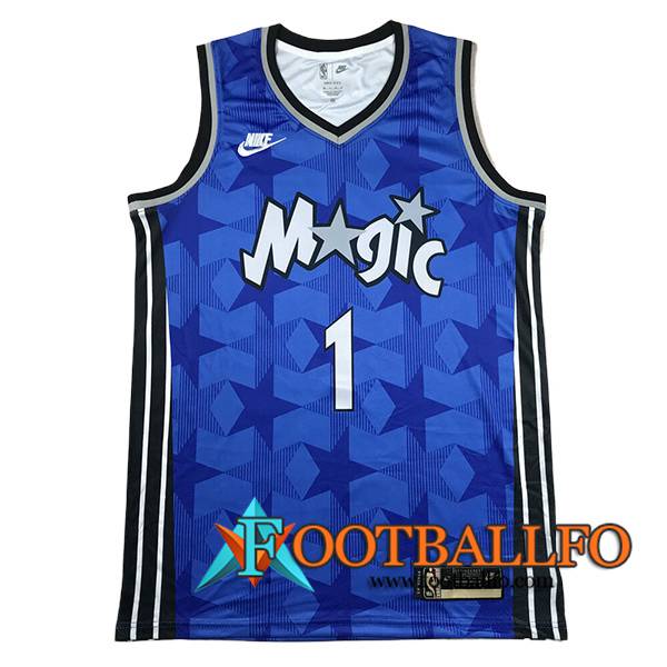 Camisetas Orlando Magic (HARDAWAY #1) 2024/25 Azul/Negro/Blanco