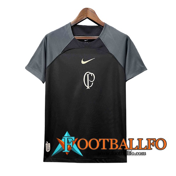 Camiseta Entrenamiento Corinthians Negro/Gris 2024/2025