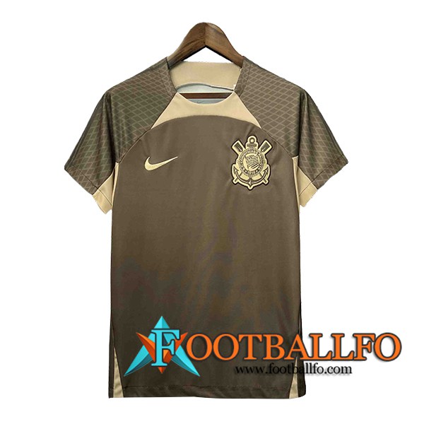 Camiseta Entrenamiento Corinthians Verde/Marrón 2024/2025