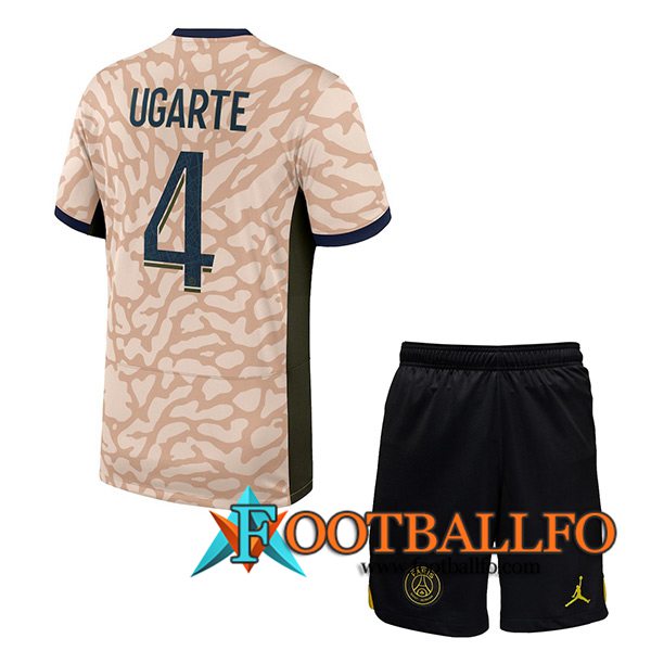Camisetas De Futbol PSG (UGARTE #4) Ninos 2023/2024 Fourth