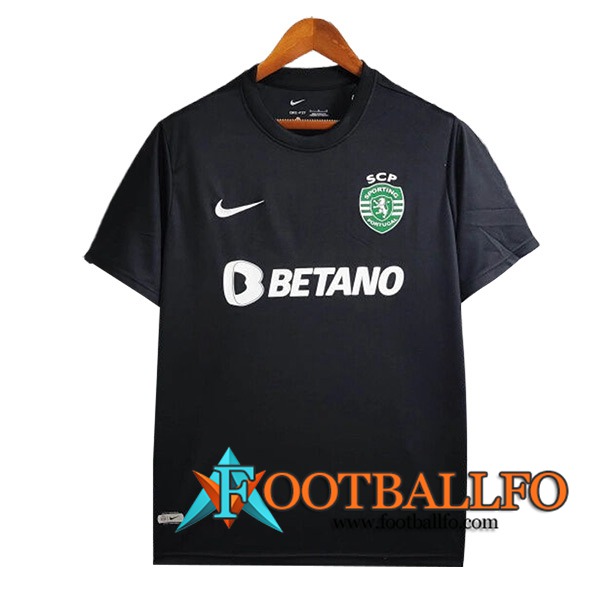 Camiseta Entrenamiento Sporting Lisbon Negro/Blanco 2024/2025