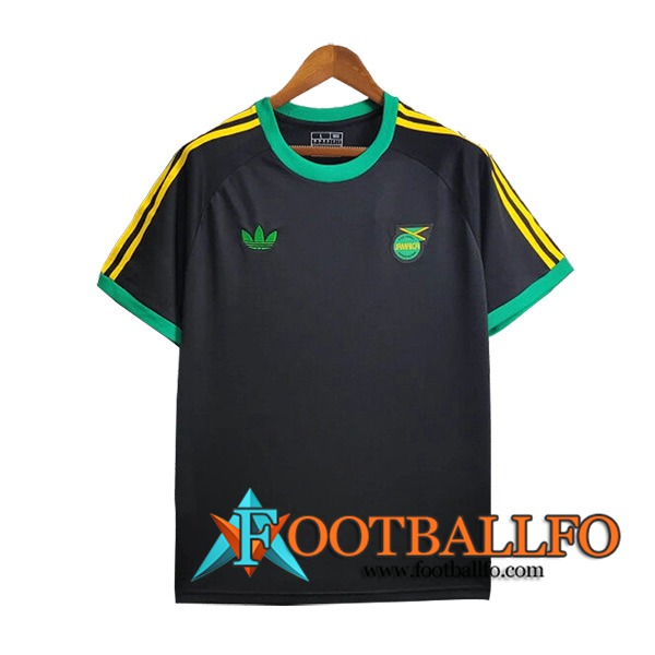 Camiseta Entrenamiento Jamaica Negro/Amarillo/Verde 2024/2025