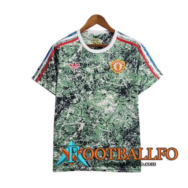 Camiseta Entrenamiento Manchester United Verde 2024/2025