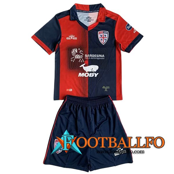 Camisetas De Futbol Cagliari Ninos Primera 2023/2024