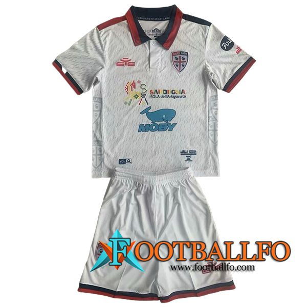 Camisetas De Futbol Cagliari Ninos Segunda 2023/2024