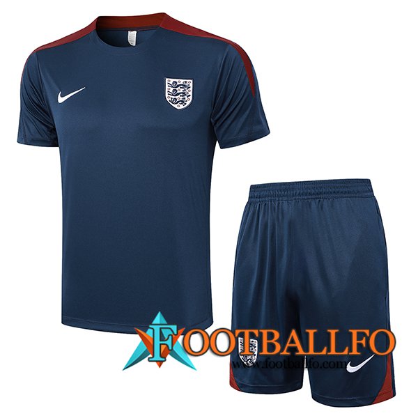 Camiseta Entrenamiento + Cortos Inglaterra Azul marino 2024/2025