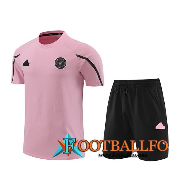 Camiseta Entrenamiento + Cortos Inter Miami CF Rosa/Negro 2024/2025