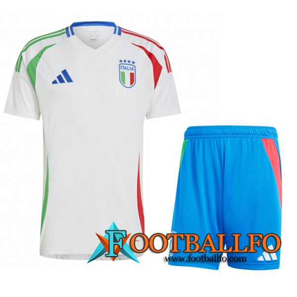 Camisetas De Futbol Italia Ninos Segunda UEFA Euro 2024