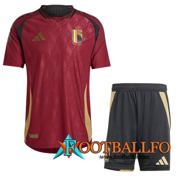 Camisetas Futbol Bélgica Primera + Cortos 2024/2025