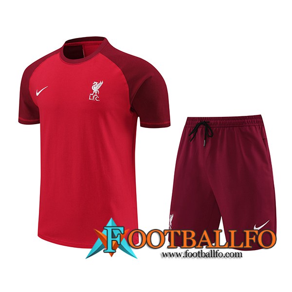 Camiseta Entrenamiento + Cortos FC Liverpool Rojo 2024/2025