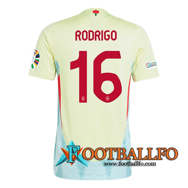 Camiseta Equipo Nacional España (RODRIGO #16) 2024/2025 Segunda