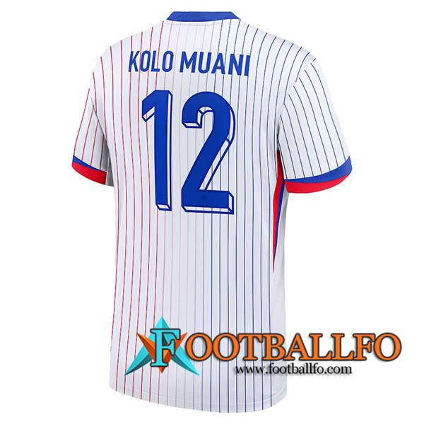 Camiseta Equipo Nacional Francia (KOLO MUANI #12) 2024/2025 Segunda