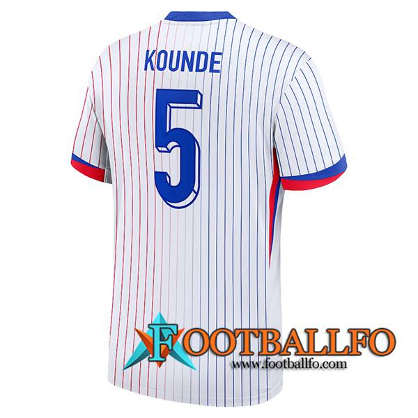 Camiseta Equipo Nacional Francia (KOUNDE #5) 2024/2025 Segunda