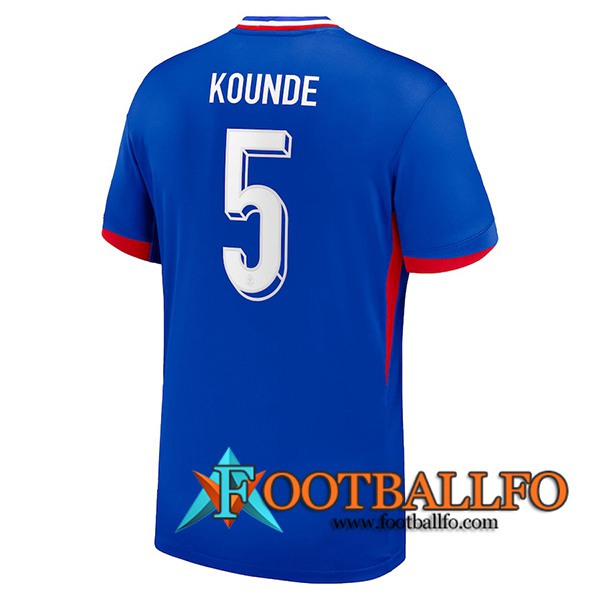 Camiseta Equipo Nacional Francia (KOUNDE #5) 2024/2025 Primera