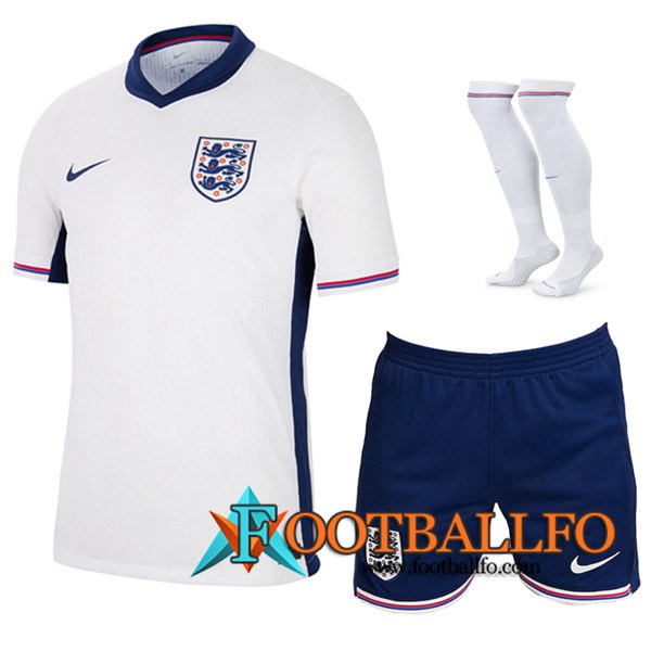 Camisetas Futbol Inglaterra Primera (Cortos + Calcetines) 2024/2025