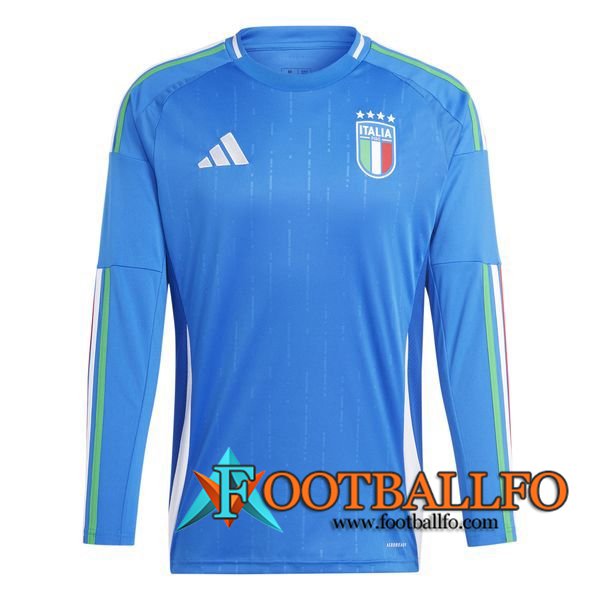 Camisetas De Futbol Italia Primera Manga Largas UEFA Euro 2024