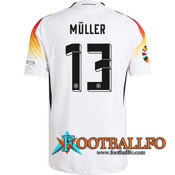 Camisetas De Futbol Alemania (MULLER #13) UEFA Euro 2024 Primera