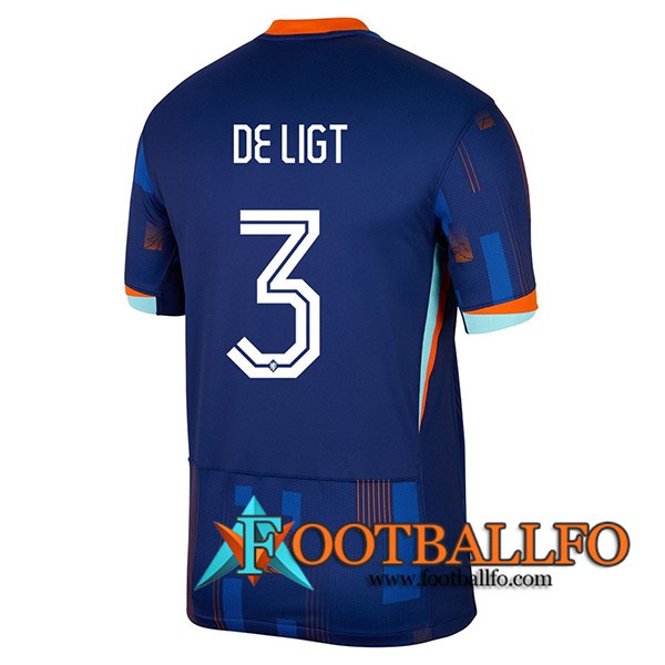 Camisetas De Futbol Países Bajos (DE LIGT #3) UEFA Euro 2024 Segunda