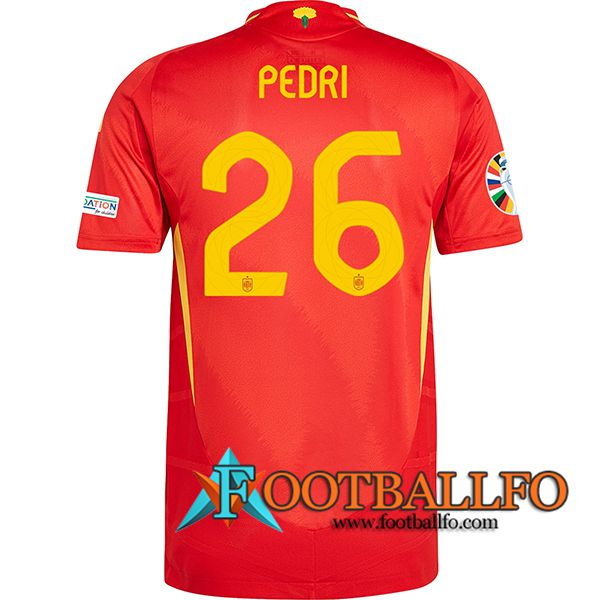 Camisetas De Futbol España (PEDRI #26) UEFA Euro 2024 Primera