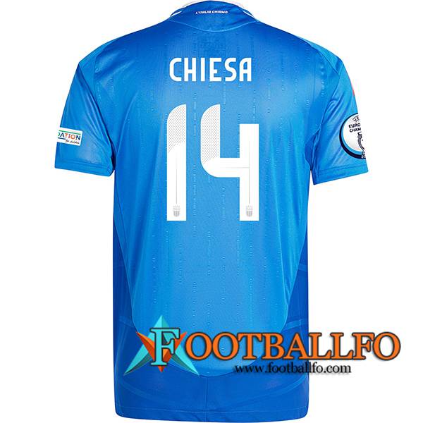 Camisetas De Futbol Italia (CHIESA #14) UEFA Euro 2024 Primera