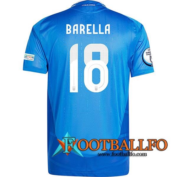 Camisetas De Futbol Italia (BARELLA #18) UEFA Euro 2024 Primera