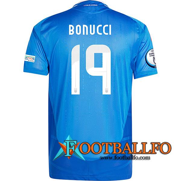 Camisetas De Futbol Italia (BONUCCI #19) UEFA Euro 2024 Primera